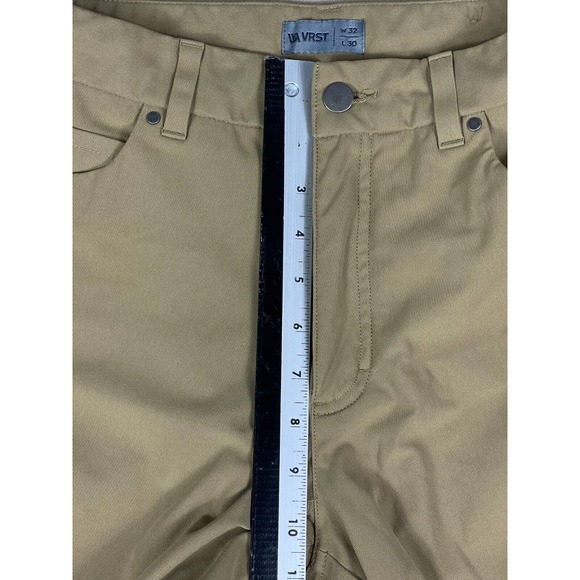 WA VRST Mens 32x30 Pants Brown Mid Rise Tapered Leg Regular Fit - Picture 3 of 12
